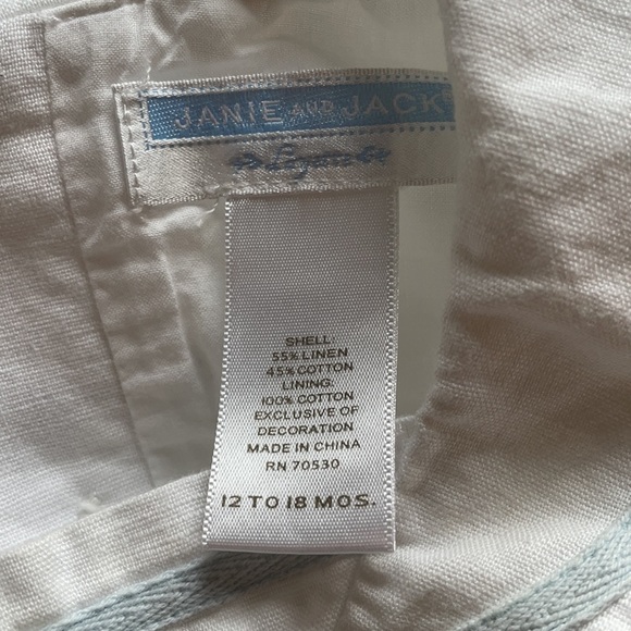 Janie and Jack white formal Romper (Layette) - Picture 6 of 6